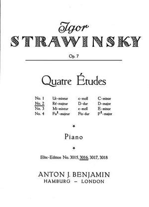 Stravinsky, I: Vier Etüden D major op. 7/2