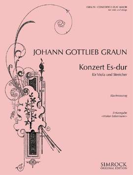 Graun, J G: Konzert Es-Dur E flat major