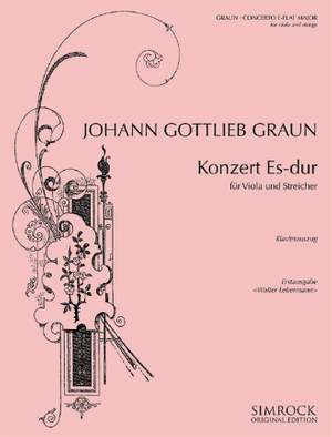 Graun, J G: Konzert Es-Dur E flat major