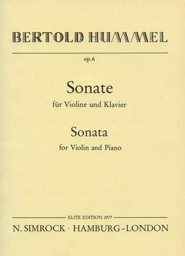 Hummel, B: Sonate in G op. 6