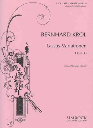 Krol, B: Lassus Variations op. 33