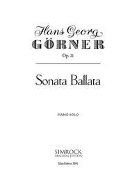Goerner, H: Sonata Ballata op. 21