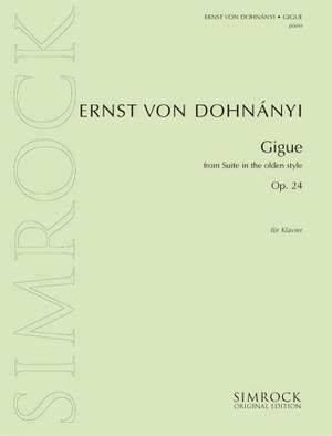 Dohnányi, E v: Suite im alten Stil op. 24