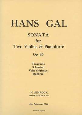 Gál, H: Sonata C major op. 96