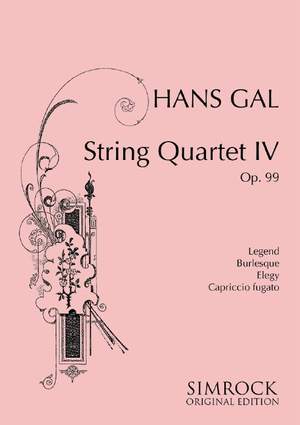Gál, H: String Quartet IV op. 99
