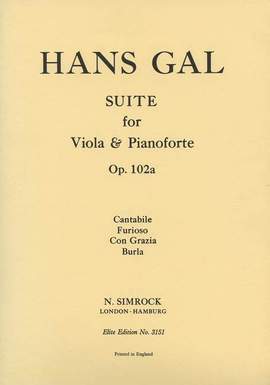 Gál, H: Suite for Viola und Pianoforte B flat major op. 102a
