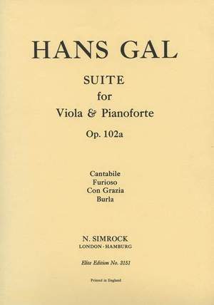 Gál, H: Suite in B Flat op. 102a