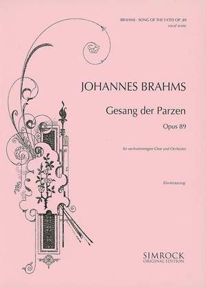 Brahms, J: Gesang der Parzen op. 89