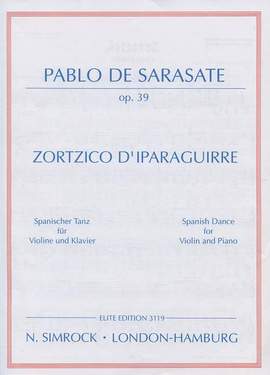 Sarasate: Zortzico d'Iparaguirre op. 39