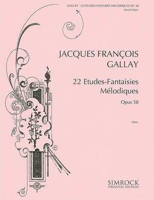 Gallay, J F: 22 Studies-Melodic Fantasies op. 58