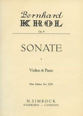 Krol, B: Sonata op. 8