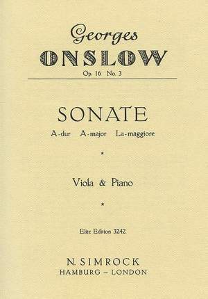 Onslow, G: Sonata in A Major op. 16/3