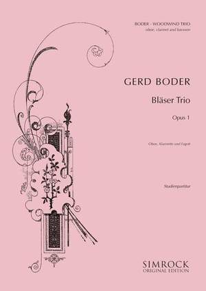 Boder, G: Woodwind Trio op. 1