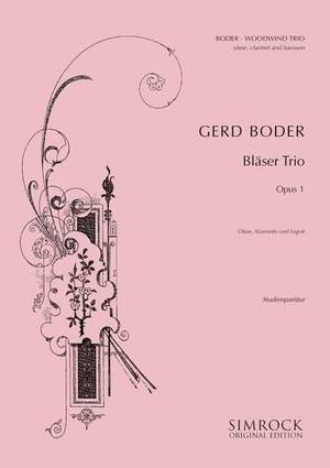 Boder, G: Bläser-Trio op. 1