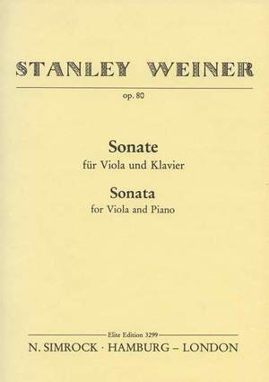 Weiner, S: Sonata in G Minor op. 80