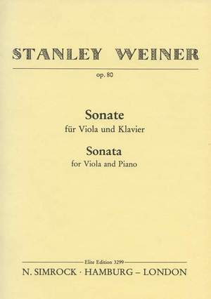 Weiner, S: Sonate op. 80
