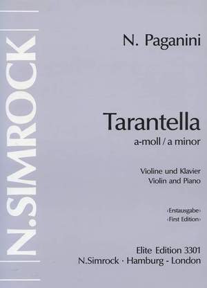 Paganini, N: Tarantella a-Moll A minor