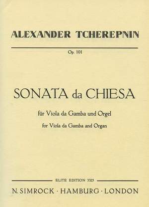 Tcherepnin, A: Sonata da chiesa op. 101