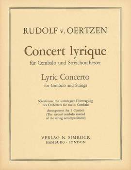 Oertzen, R v: Concert lyrique op. 32