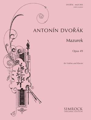 Dvořák, A: Mazurka E minor op. 49