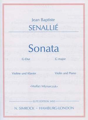 Senallié, J B: Sonate G-Dur G major