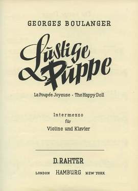Boulanger, G: The Happy Doll