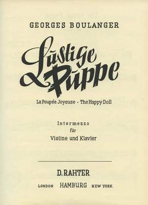 Boulanger, G: Lustige Puppe