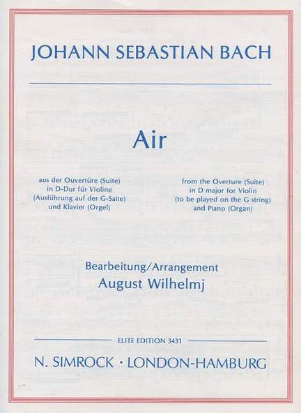 Bach, J S: Air
