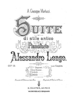 Longo, A: Capriccio op. 13/3