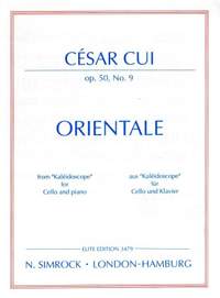 Cui, C: Orientale op. 50/9