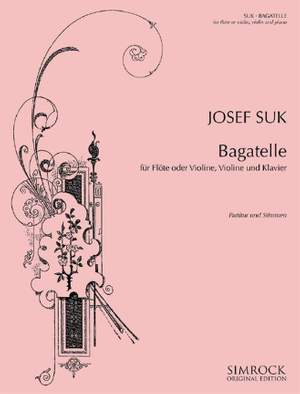Suk, J: Bagatelle F-Dur F major