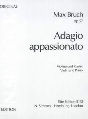 Bruch, M: Adagio appassionato op. 57