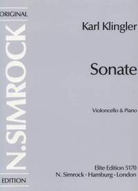 Klingler, K: Sonate a-Moll