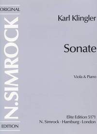 Klingler, K: Sonata in D Minor