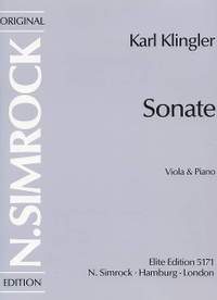 Klingler, K: Sonate d-Moll D minor