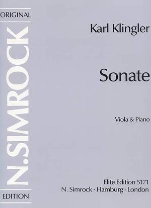 Klingler, K: Sonate d-Moll D minor