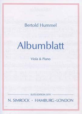 Hummel, B: Albumblatt