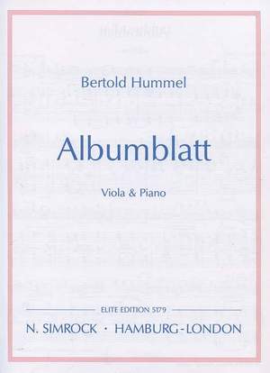 Hummel, B: Albumblatt