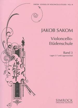 School of Violoncello Etudes Book 3