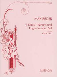 Reger: Three Duos op. 131b