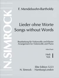 Mendelssohn: Songs without Words op. 19/30 Band 1