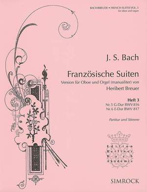 Bach, J S: Französische Suiten BWV 816 and 817 Issue 3