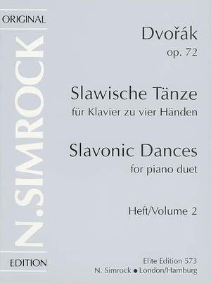 Dvořák, A: Slavonic Dances op. 72  Heft 2