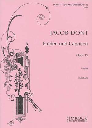 Dont, J: Etüden und Capricen op. 35