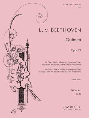 Beethoven L V Wind Quintet In E Flat Op 71 Presto Music