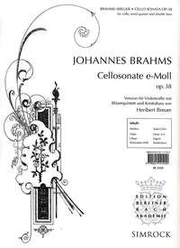 Brahms, J: Cellosonate e-Moll E minor op. 38