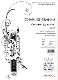 Brahms, J: Cellosonata E Minor op. 38