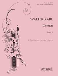 Rabl, W: Quartet op. 1