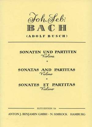 Bach, J S: Sonatas and Partitas