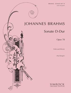 Brahms, J: Sonate D-Dur D major op. 78